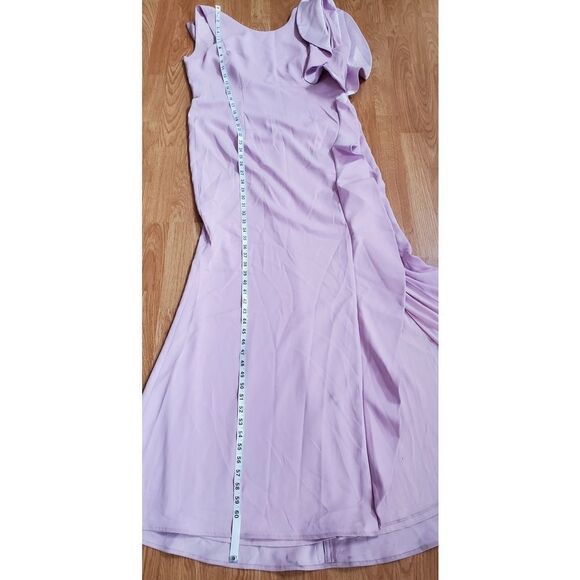 Carmen Marc Valvo Infusion Ruffle Gown sz 14 - Picture 10 of 14